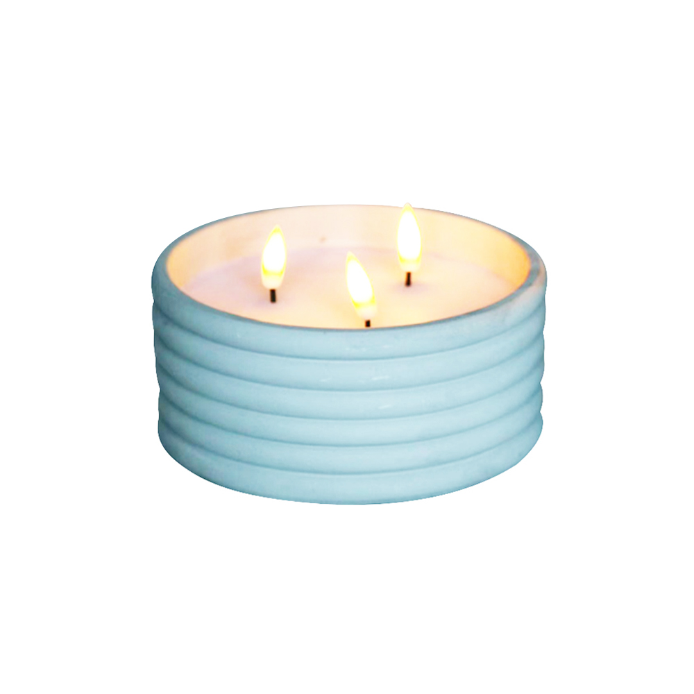 Led Cement 3D Electronic Wick Candle voor woningdecoraties